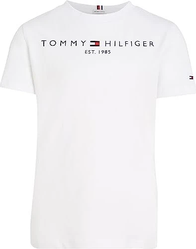 Tommy Hilfiger Essential Logo T-Shirt kurzarm weiß (Junior)