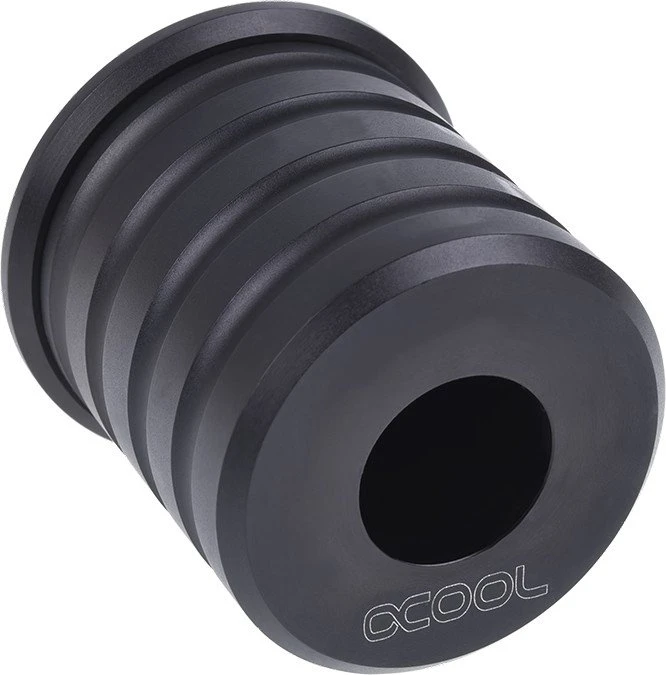 Alphacool Powerbutton Aluminium Body, schwarz