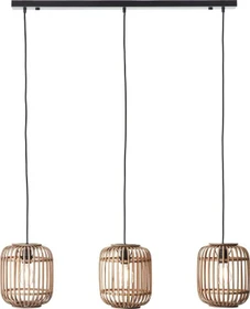 Brilliant Woodrow Pendelleuchte 3-flammig hellbraun