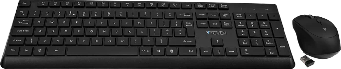V7 CKW350 Professional Wireless Tastatur und Maus Set, USB, UK