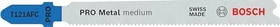 Bosch Professional PRO T121AFC Metal medium Stichsägeblatt 21TPI, 92mm, 100 Stück