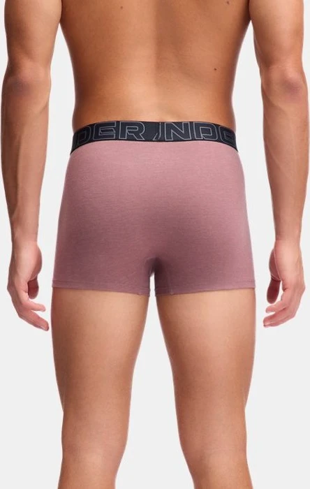 Under Armour Performance Cotton Boxerjock 3er Boxer Briefs maroon mist full heather/washed navy/castlerock (Herren)