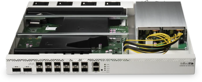 MikroTik RouterBOARD 25G Router, 12x SFP28, 2x QSFP28, 1x RJ-45