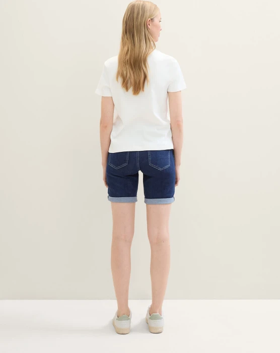 Tom Tailor Alexa Jeans Bermuda Jeans rinsed blue denim (Damen)