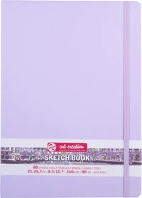 Royal Talens Skizzenbuch pastellviolett, 90x140mm, glatt, 80 Blatt