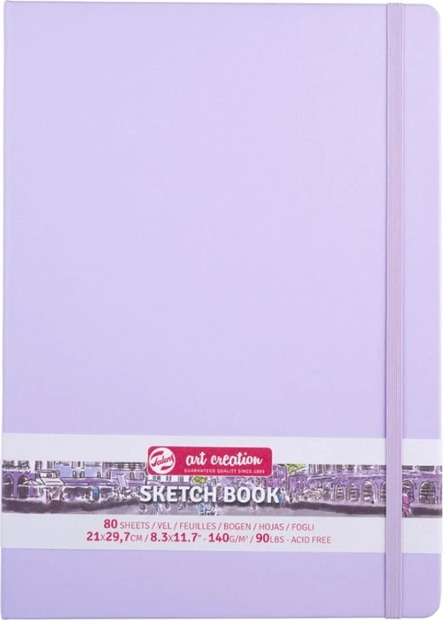 Royal Talens Skizzenbuch pastellviolett, 90x140mm, glatt, 80 Blatt