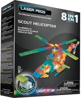 Laser Pegs Scout Helicopter