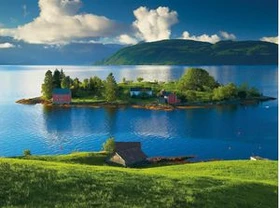Ravensburger Puzzle Insel in Hordaland Norwegen