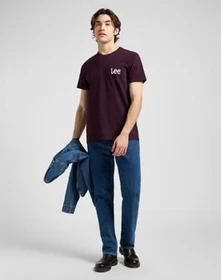 Lee Medium Wobbly T-Shirt kurzarm deep wine (Herren)