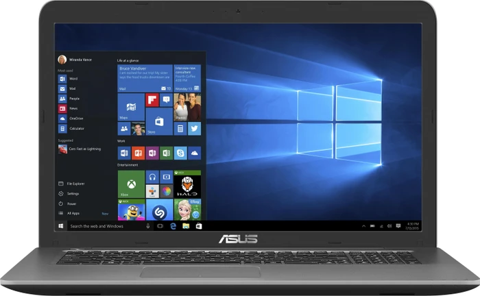 ASUS X756UX-T4336T, grau, Core i5-7200U, 12GB RAM, 128GB SSD, 1TB HDD, GeForce GTX 950M, DE