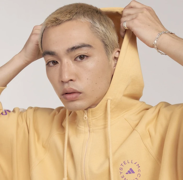 adidas by Stella McCartney Hoodie faded pulse amber