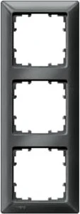 Siemens DELTA line Rahmen 3-Fach, 222x80mm, carbonmetallic