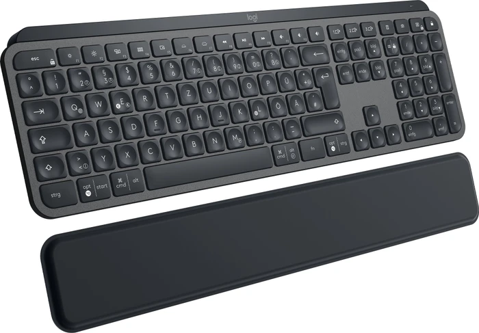 Logitech MX Keys Plus MX Palm Rest, schwarz, USB/Bluetooth, DE
