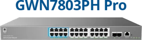 Grandstream GWN7800 Pro Series Rackmount Gigabit Managed Switch, 24x RJ-45, 2x SFP+, 400W PoE++ (GWN7803PH Pro)