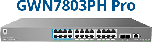 Grandstream GWN7800 Pro Series Rackmount Gigabit Managed Switch, 24x RJ-45, 2x SFP+, 400W PoE++