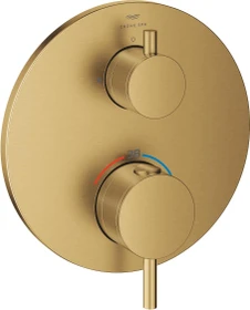 Grohe Atrio Thermostat mit 1 Absperrventil cool sunrise gebürstet