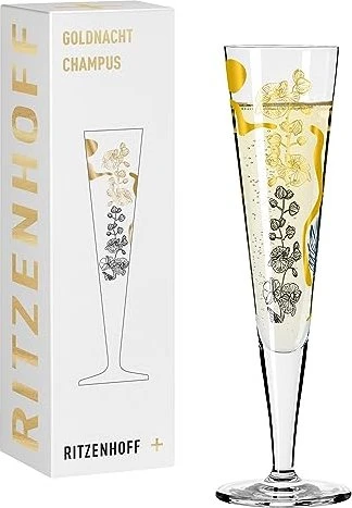 Ritzenhoff Goldnacht Champagnerglas von Concetta Lorenzo 205ml