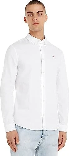 Tommy Hilfiger Slim Fit Oxford Baumwolle Hemd langarm weiß (Herren)