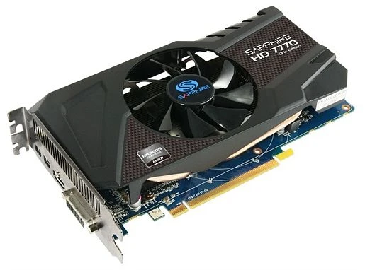 Sapphire Radeon HD 7770 GHz Edition OC, 1GB GDDR5, DVI, HDMI, DP, lite retail