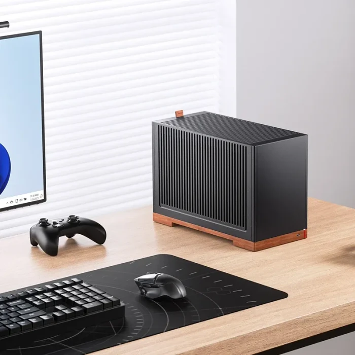 Jonsbo T9 Black, schwarz/braun, PCIe 5.0 Edition, Mini-ITX