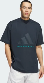 adidas Basketball 001 T-Shirt kurzarm aurora ink
