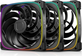 Geometric Future Squama 2503R-14W, reverse, schwarz, 140mm, 3er-Pack