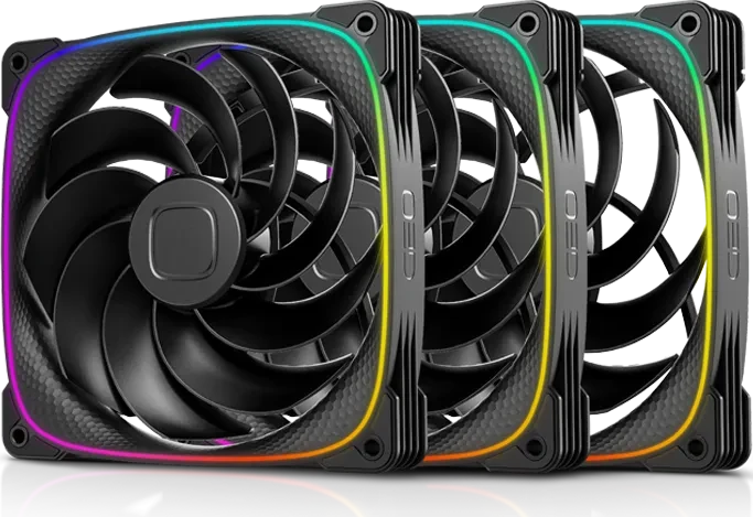 Geometric Future Squama 2503R-14W, reverse, schwarz, 140mm, 3er-Pack