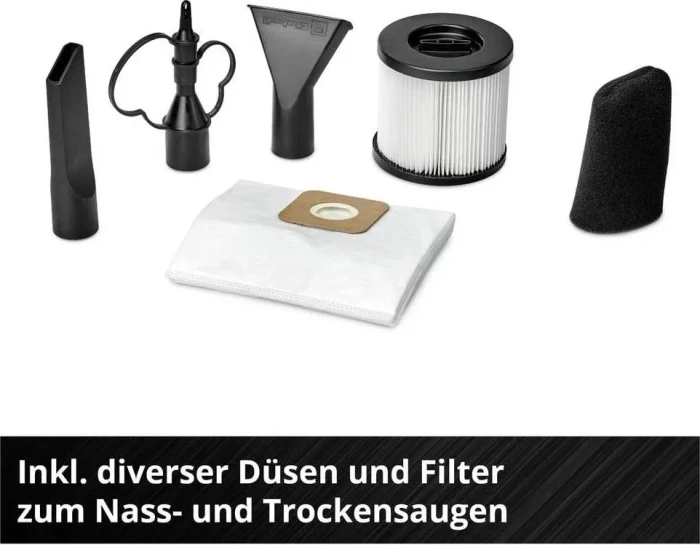 Einhell Professional TP-VC 18/10 Li BL L Akku-Nass-/Trockensauger inkl. Akku 4.0Ah