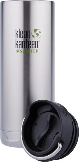 Klean Kanteen Tumbler Deckel und Trinkhalm Isolierbecher 473ml brushed stainless