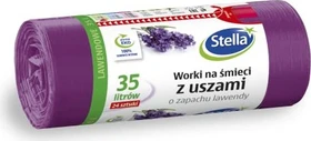 Stella Müllbeutel Lavendel mit Henkeln 35l, 24 Stück