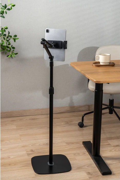 InLine Tablet Bodenständer Halterung mit Bodenplatte, Tablet-Stand 4.7-12.9"