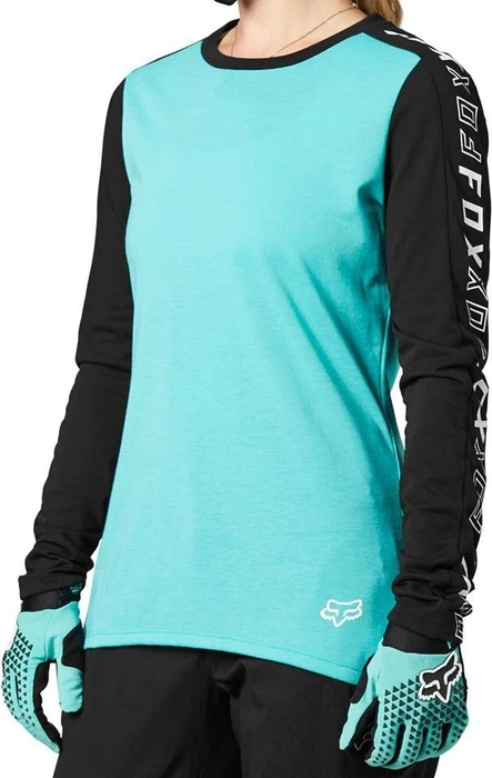 Fox Racing Ranger Drirelease Trikot langarm türkis (Damen)