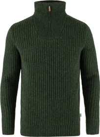 Fjällräven Övik Half Zip Strickpullover deep forest (Herren)