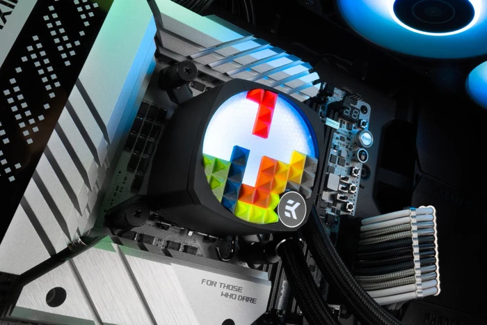 EK Water Blocks EK-Nucleus AIO Replacement Cover Creator Kit, weiß