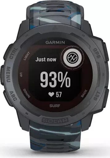 Garmin Instinct Solar Surf pipeline