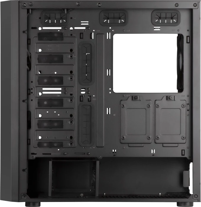 SilverStone Seta H1, schwarz, Glasfenster