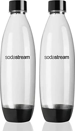 SodaStream PET Sodaflasche Duo-Pack 1l schwarz, 2 Stück