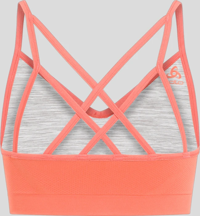 Odlo Seamless Soft Sport-BH living coral/grey melange (Damen)