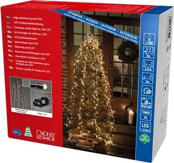Konstsmide Micro Lichterkette Baummantel 400cm LED 1080x warmweiß