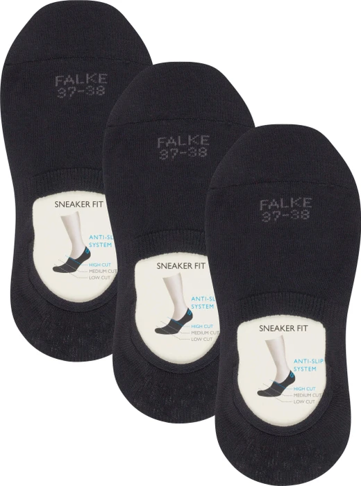 Falke Step Socken schwarz, 3 Paare (Damen)