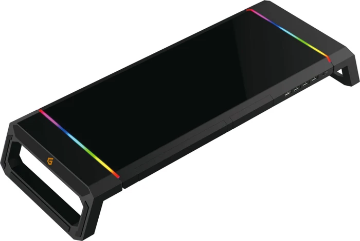 Conceptronic THORNE01B ERGO Gaming-Monitorständer mit USB-Hub