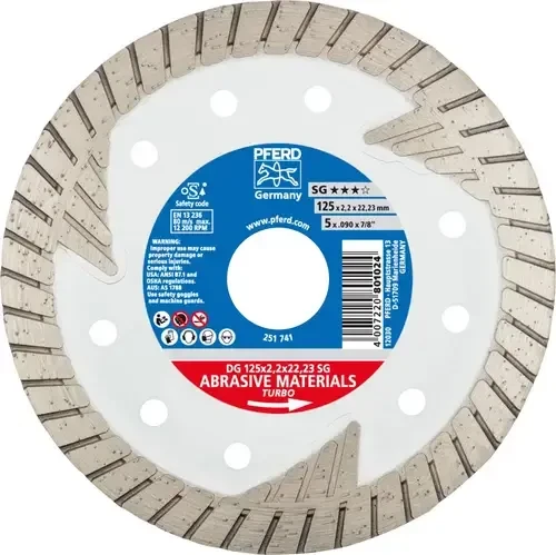 Pferd DG 125x2.2x22.23 SG Diamanttrennscheibe, 125x2.2x22.23mm, 1 Stück
