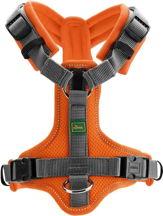 Hunter Geschirr Maldon Up, S-M, orange/grau