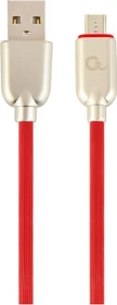 Gembird Premium Rubber Micro-USB Charging And Data Cable 2.0m rot