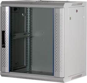 Rockstable 19" Wandschrank 12HE, Sicherheitsglastür, IP2X, weiß, 440mm tief
