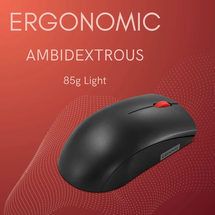 Lenovo 150 Wireless Mouse, schwarz, USB