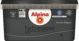 Alpina Farben Farbrezepte Innenfarbe dunkle eleganz matt, 1l