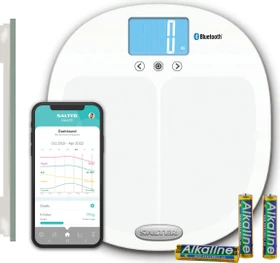 Salter 9192 WH3R digitale Körperanalysewaage weiß