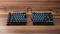 Keychron Q11, 75% Split Design, schwarz/blau, LEDs RGB, hot-swap, Keychron K Pro BROWN, USB, DE Vorschaubild