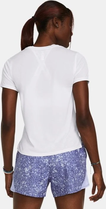 Under Armour Launch Funktionsshirt kurzarm white/reflective (Damen)